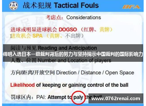傅明入选日本一级裁判背后的努力与坚持揭示中国裁判的国际影响力